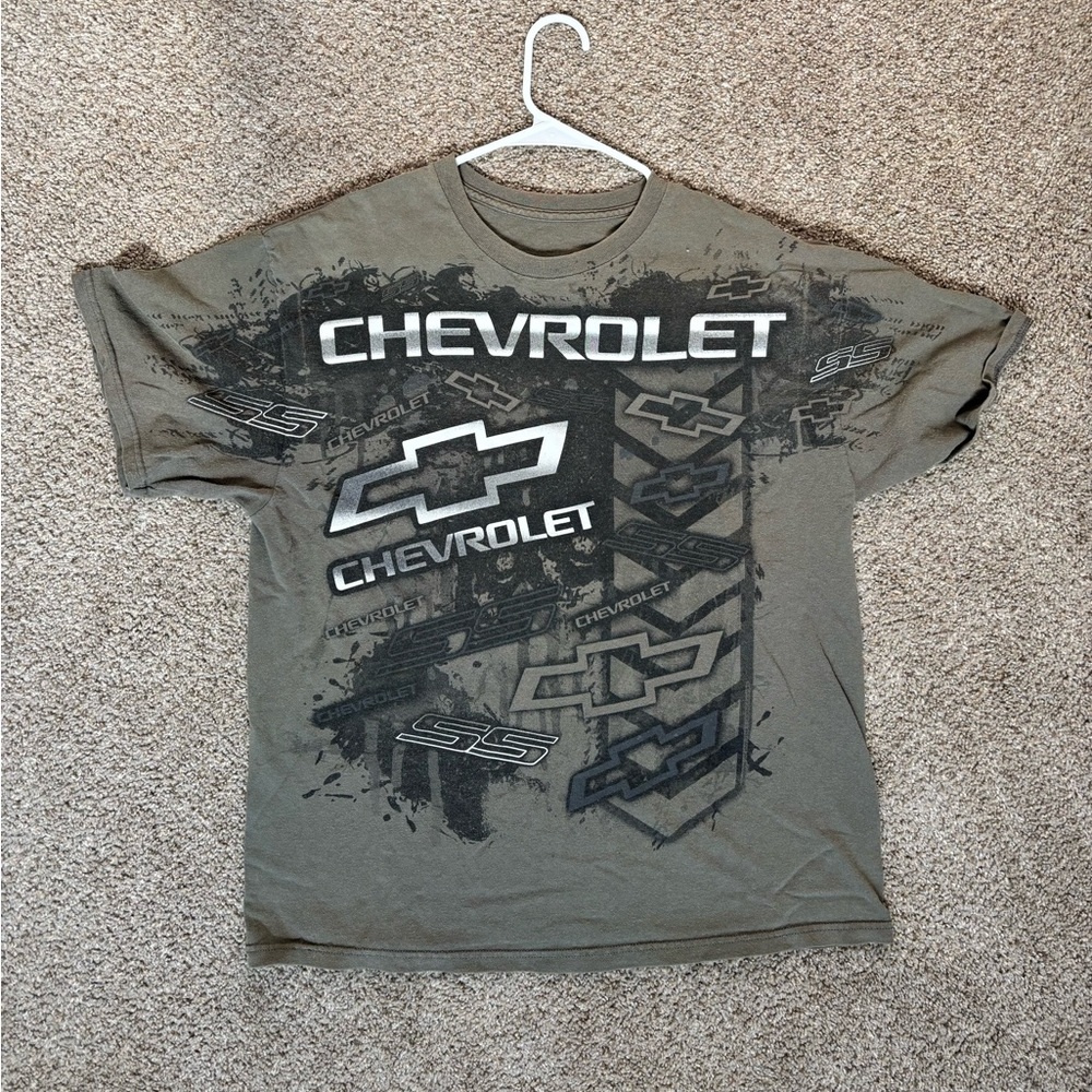 Chevrolet Graphic T-Shirt Grey | Y2K Grunge | L/XL